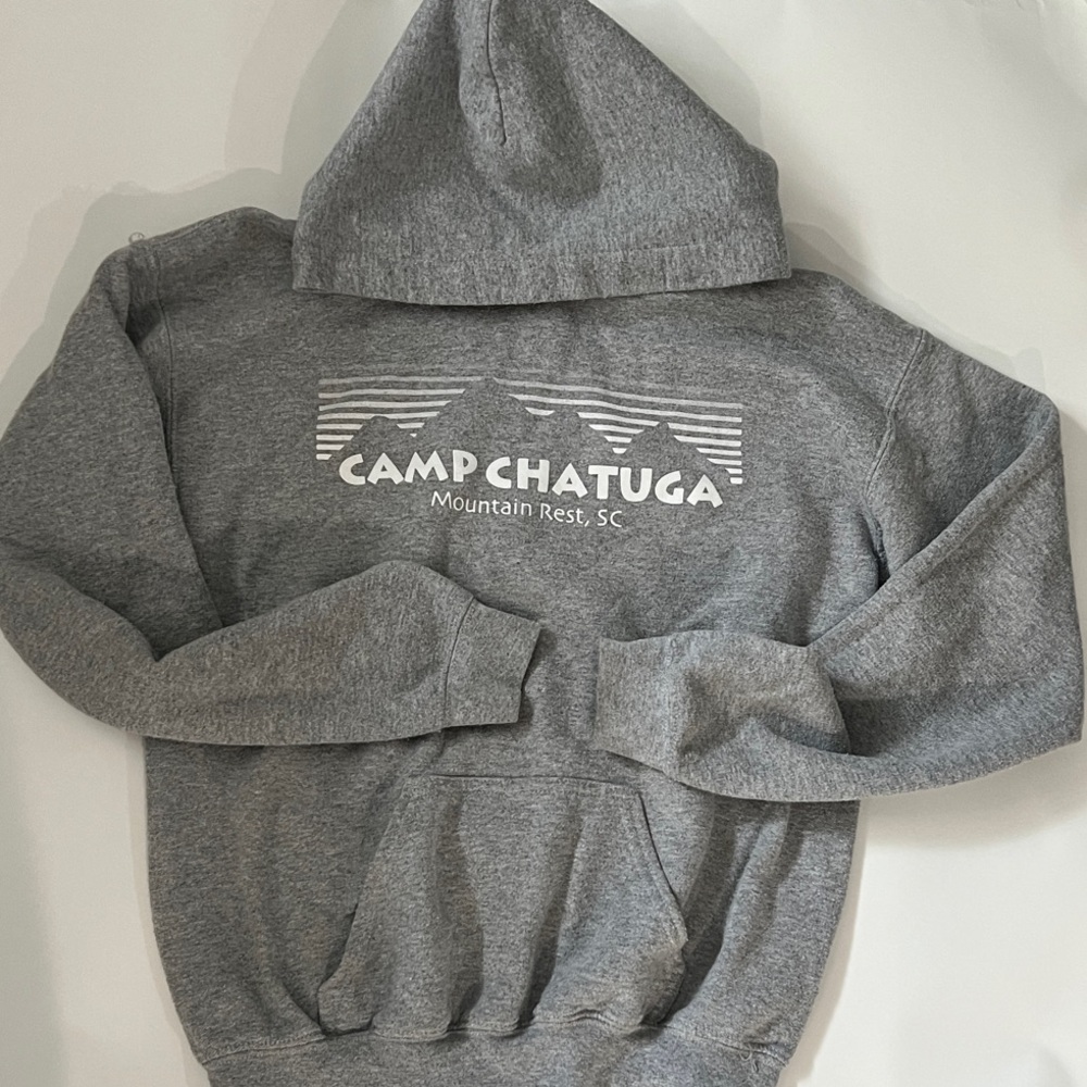 Kids Gray Hoodie Sweatshirt Camp Chatuga Mountain Rest SC
